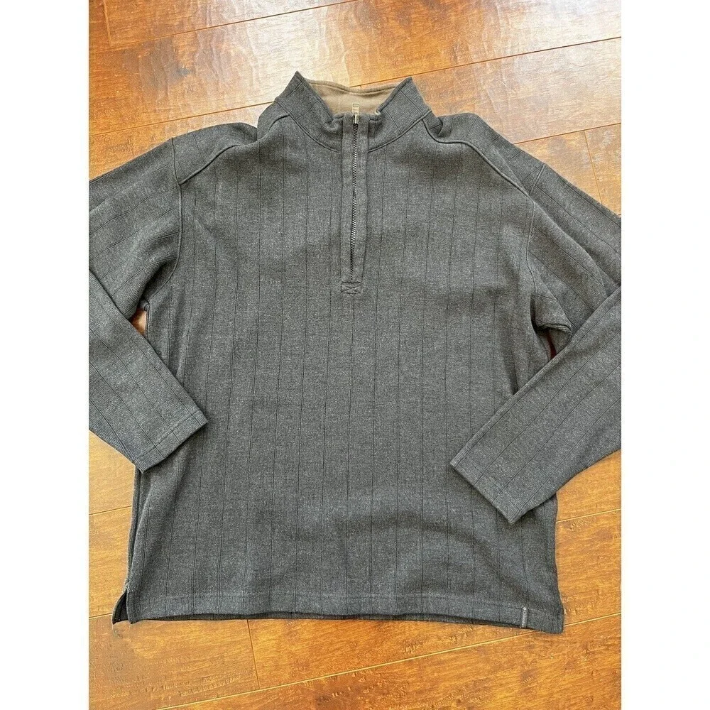 Mens Columbia Sportswear Long Sleeve 1/4 Zip Casual Sweater Sz Large